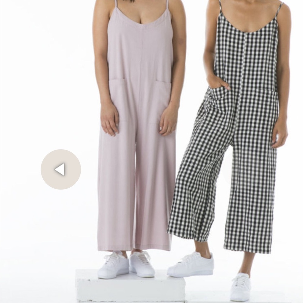 Ali Golden raw silk spaghetti strap jumper w pockets